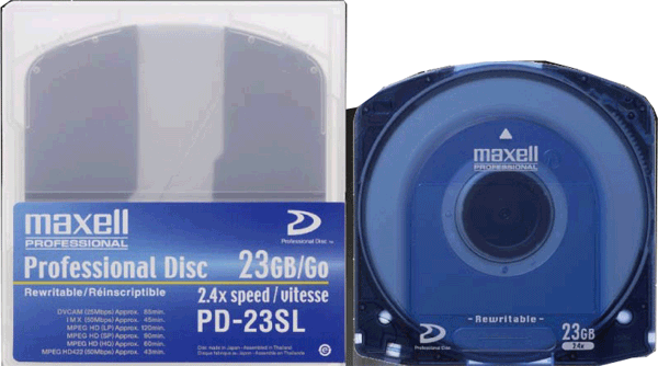 专业级蓝光盘XDCAM 大容量、全线兼容的XDCAM  PD-23SL