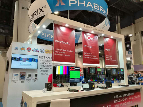在刚刚举办的NAB展会上,PHABRIX在其展台展示了多功能IP,4K/超高清和 HDR产品QX。 Qx 12G混合生成,分析&监测 Qx12G为IP,4K/超高清&HDR产品研发,符合性测试和内容监控提供了基本必备的测试工具。 单机Qx 12G支持IP SMPTE 2022-6和3G、6G,12G-SDI格式完成信号生成,分析和监测。IP工具包含有分组间隔定时,网络分析,和IP传输控制。HDR高动态范围测量CIE色度图,H 在刚刚举办的NAB展会上,PHABRIX在其展台展示了多功能IP,4K/超高清和 HDR产品QX。 Qx 12G混合生成,分析&监测 Qx12G为IP,4K/超高清&HDR产品研发,符合性测试和内容监控提供了基本必备的测试工具。 单机Qx 12G支持IP SMPTE 2022-6和3G、6G,12G-SDI格式完成信号生成,分析和监测。IP工具包含有分组间隔定时,网络分析,和IP传输控制。HDR高动态范围测量CIE色度图,H