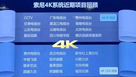 “践行4K,蓄势8K”——索尼将携4K新品与8K新技术重磅亮相BIRTV2019 “践行4K,蓄势8K”——索尼将携4K新品与8K新技术重磅亮相BIRTV2019